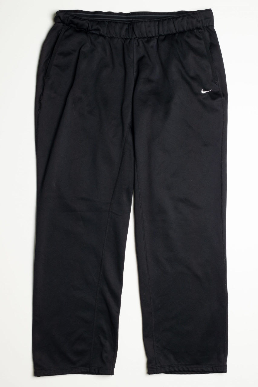 Nike vintage 90s black white swoosh track pants | eBay